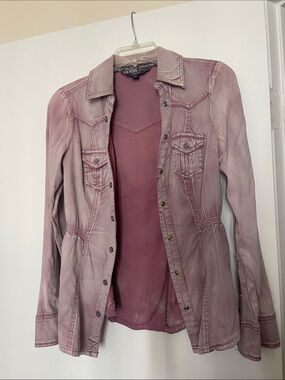 GUESS Washed Mauve Pink top/jacket